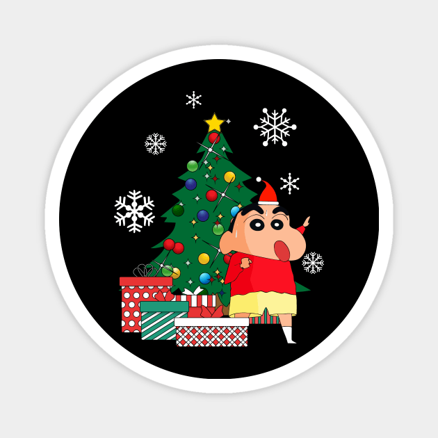 Crayon Shin Chan Around The Christmas Tree Magnet by Nova5